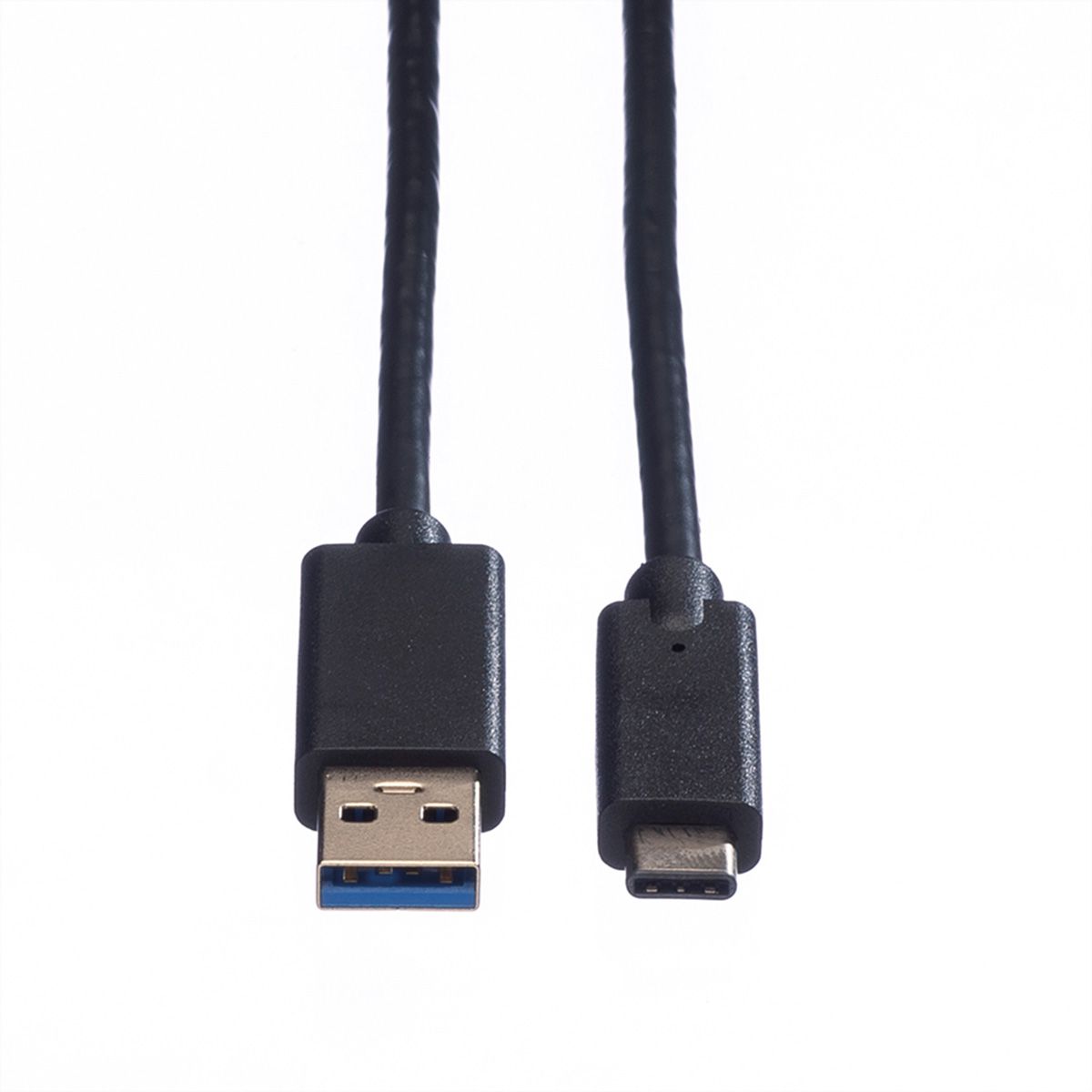 ROLINE GREEN USB 3.2 Gen 1 Cable, A-C, M/M, black, 2 m