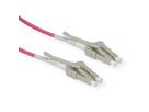 ROLINE FO Jumper Cable 50/125µm OM4, LC/LC, Low-Loss-Connector, for Data Center, violet, 2 m