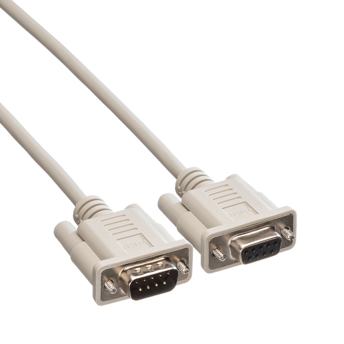 ROLINE RS232 Cable, DB9 M - F, 10 m