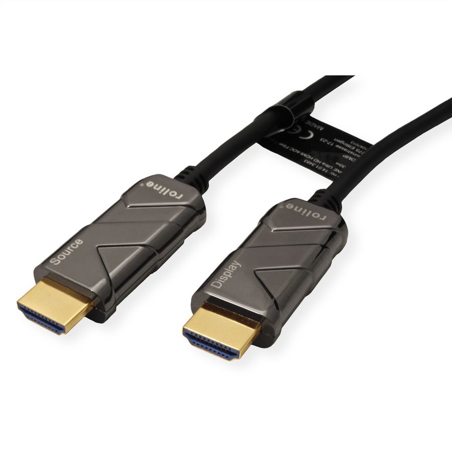 ROLINE Cable UHD HDMI Active Optical (AOC), M/M, 30 m