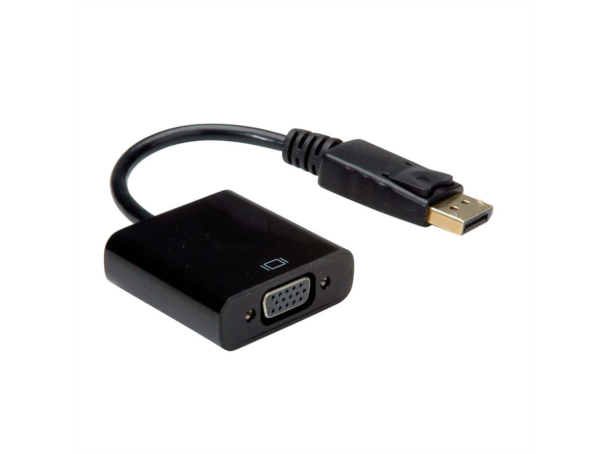 VGA to HDMI adapter cable, 0.15 m, black (A-VGA-HDMI-01)