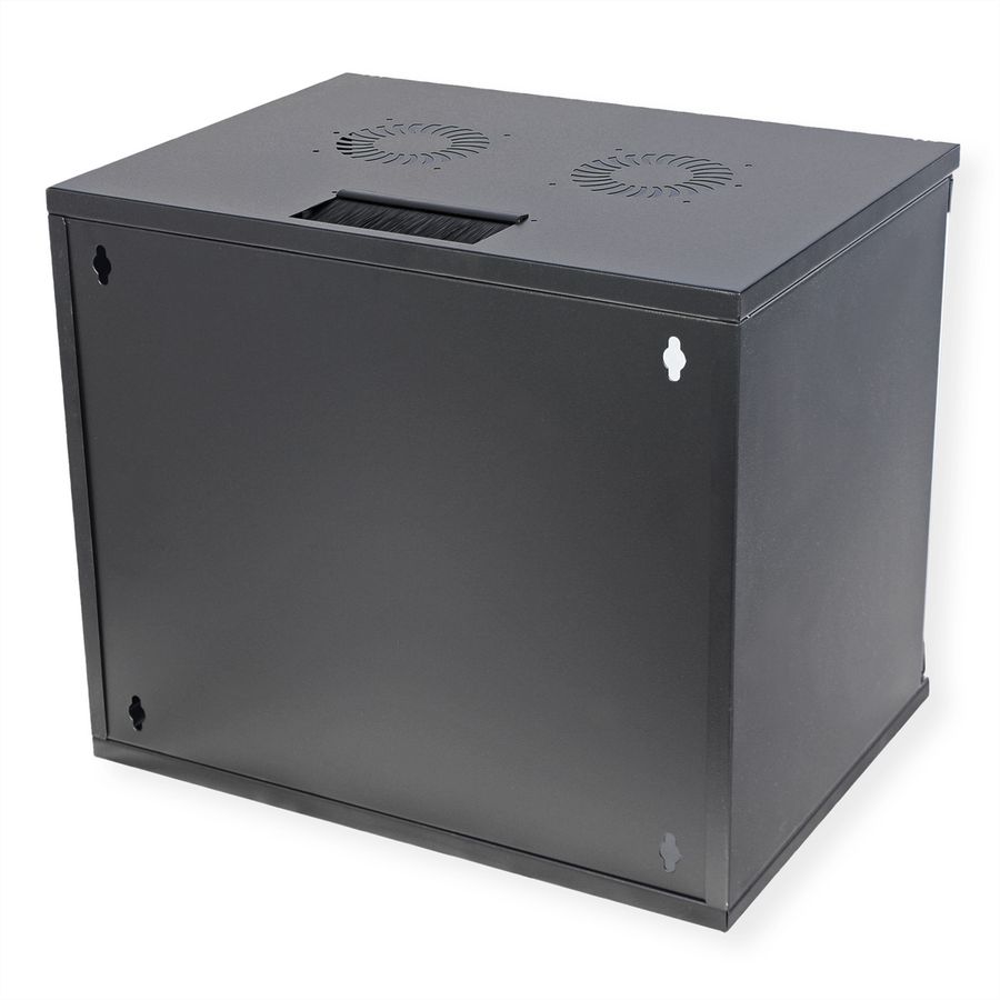 ROLINE 19-inch wall-mounted housing Basic 9 U, 540x400 BxT kit black