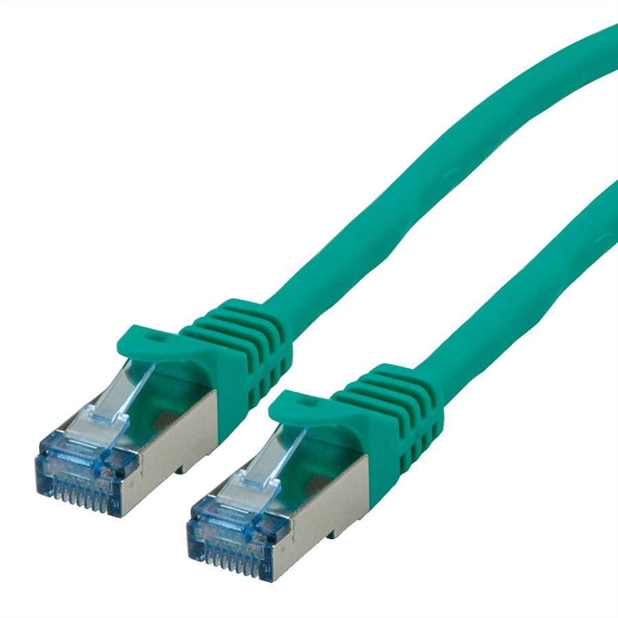 ROLINE S/FTP Patch Cord Cat.6A, Component Level, LSOH, green, 7.5 m