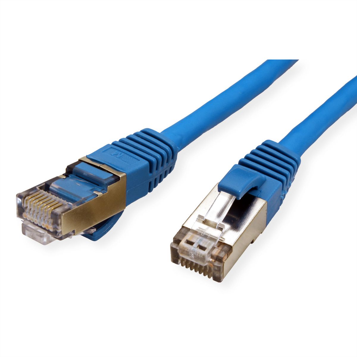 VALUE S/FTP Patch Cord Cat.6 (Class E), halogen-free, blue, 10 m