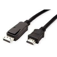 VALUE DisplayPort Cable, DP - HDTV, M/M, black, 1 m