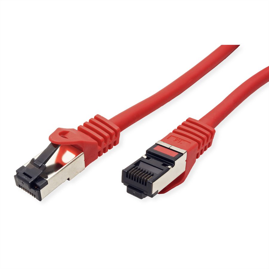 VALUE S/FTP Patch Cord Cat.8 (Class I), stranded, LSOH, PoE, red, 2 m