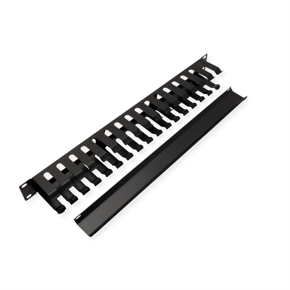 VALUE 19" Front Panel 1U with Patch channel 40 x 60 mm, black