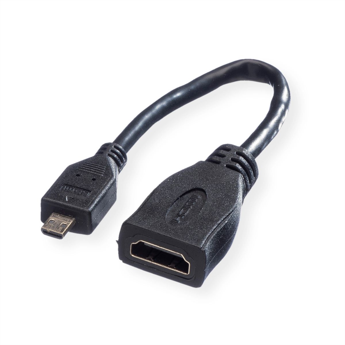VALUE HDMI High Speed Cable + Ethernet, A - D, F/M, 0.15 m