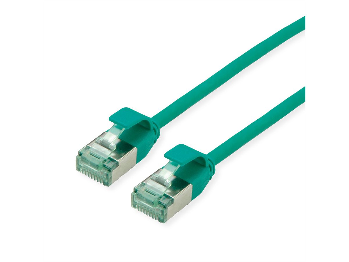 ROLINE RM U/FTP DataCenter Patch Cord Cat.6A (Class EA), slim, green, 1 m