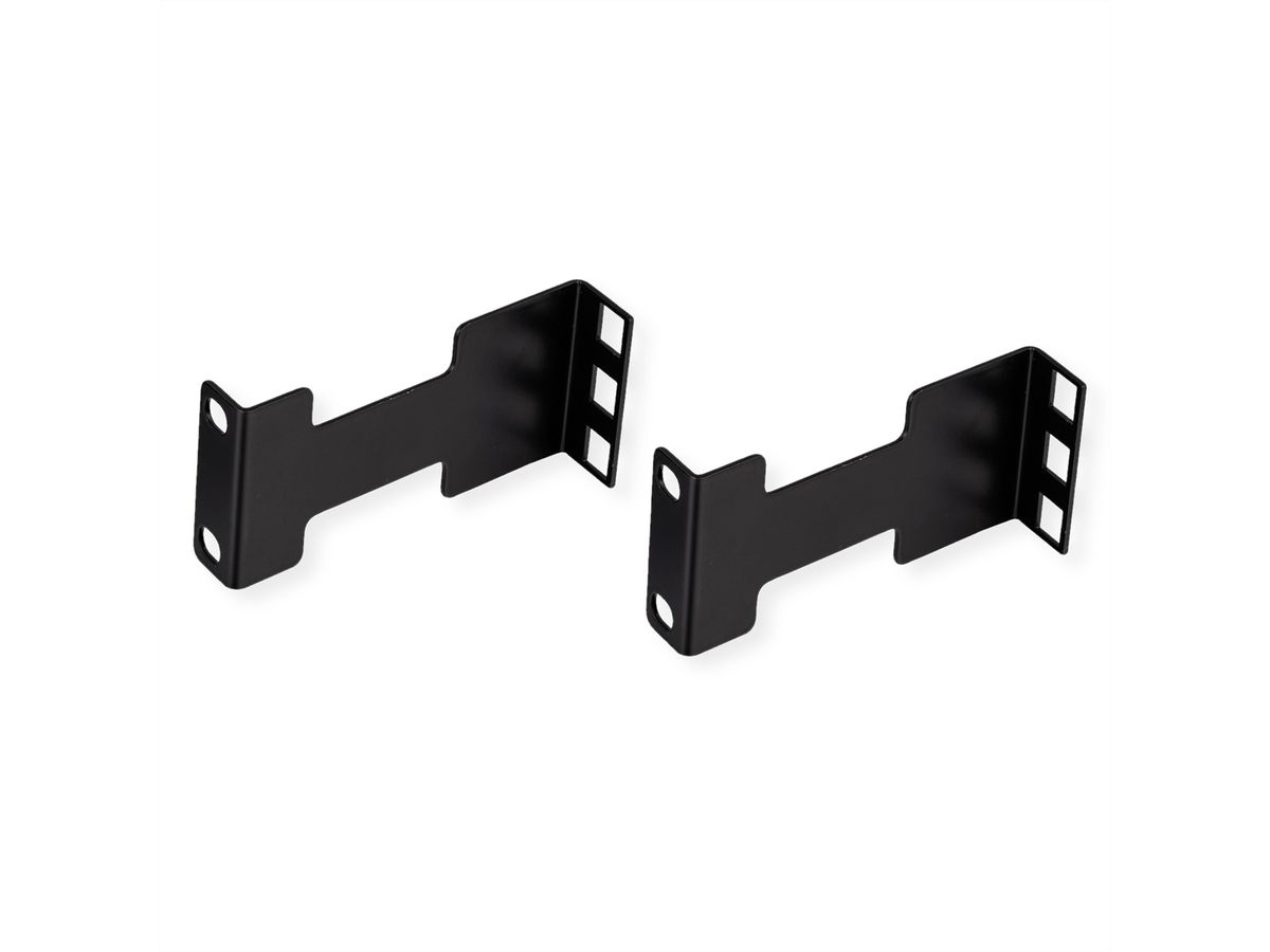 VALUE 19" Rack Depth Extender, 2 pcs, 1U, metal, 101.5mm
