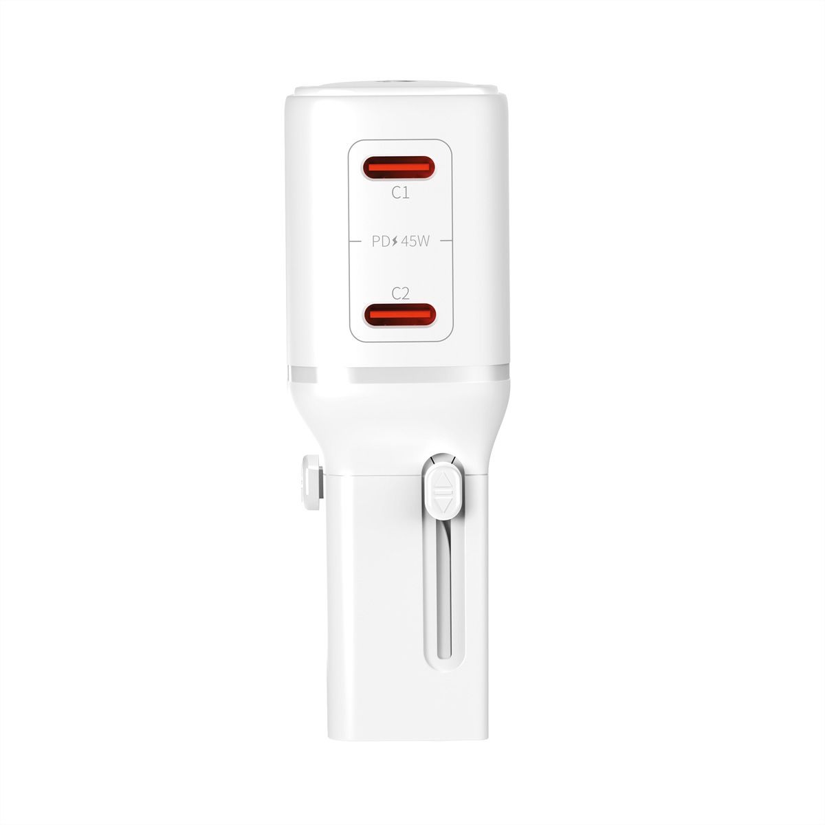 VALUE POCKET Travel Charger, EU/UK/US, 2x Ports USB C, 45W