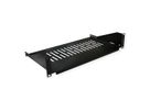 VALUE 19"-Fixed Shelf,  485 x 250mm, max. 15kg, 2U, black