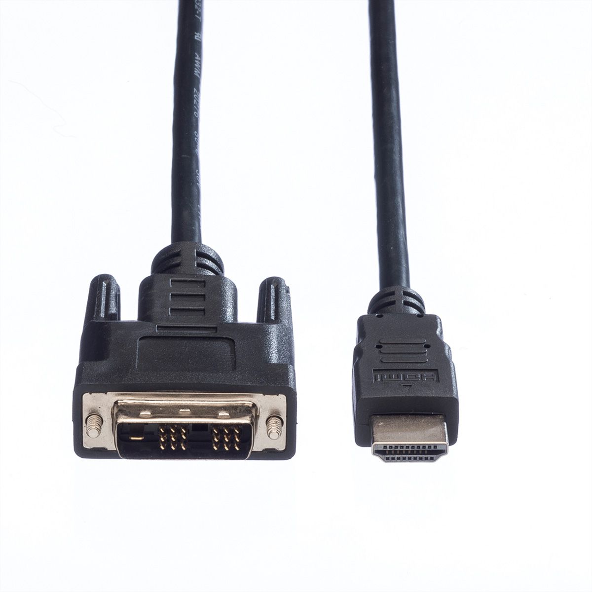 VALUE DVI Cable, DVI (18+1) - HDMI, M/M, black, 5 m