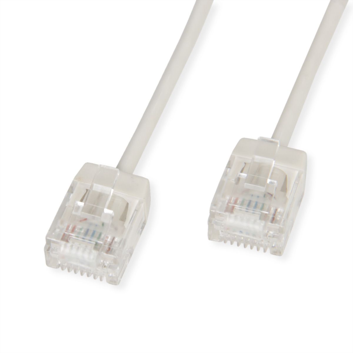 ROLINE UTP Data Center Patch Cord Cat.6A (Class EA), LSOH, Slim, Ultra Short Connector, grey, 2 m