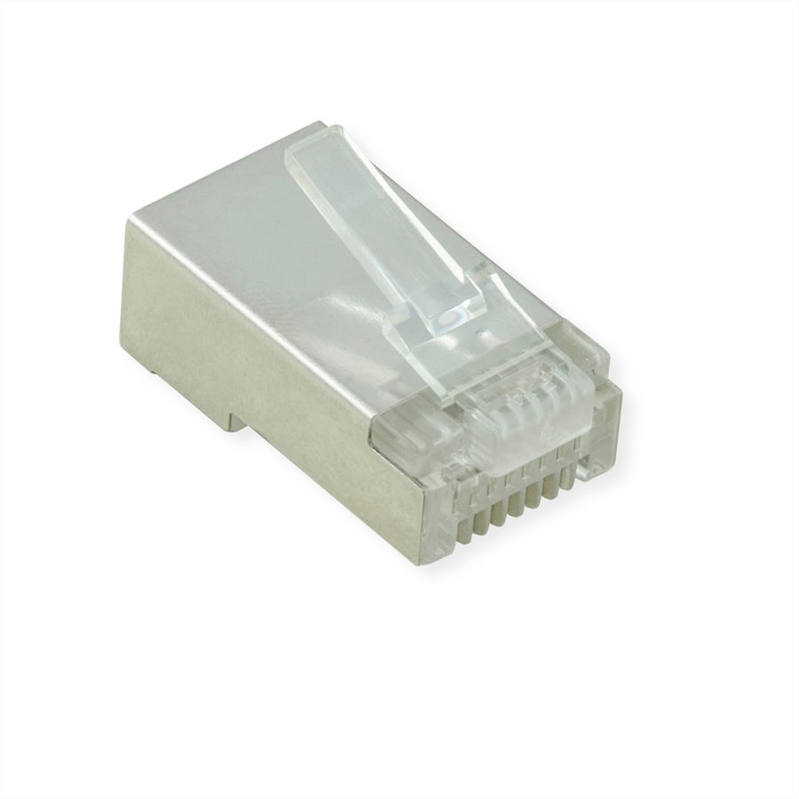 VALUE Cat.5e (Class D) Modular Plug, STP, for Stranded Wire, 10 pcs.