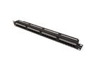 VALUE Cat.6A (Class EA) 19" Patch Panel, 24 Ports, UTP, black
