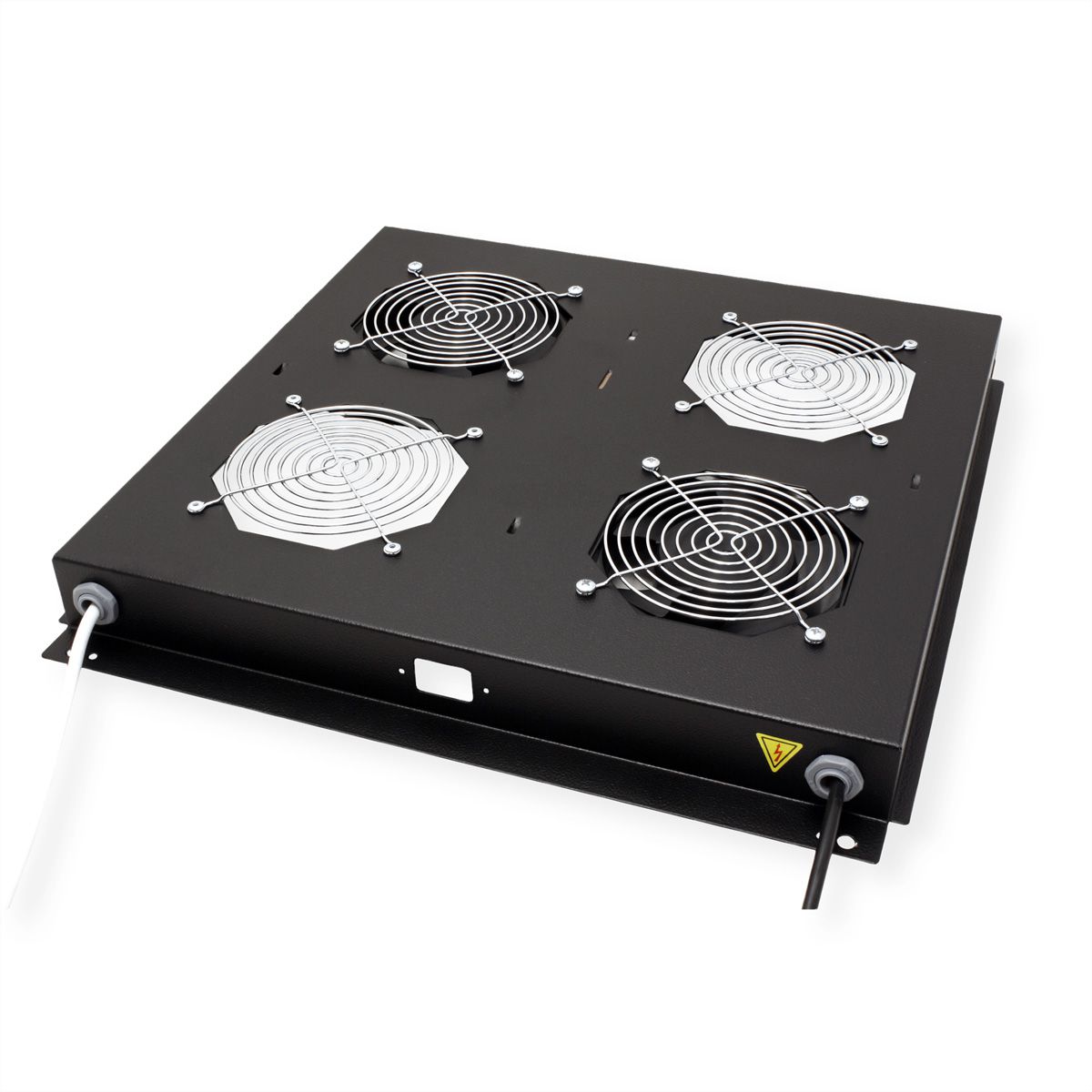 ROLINE 19-inch roof fan unit 2 fans, thermostat, black, black