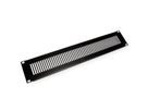 19” Rack Front Ventilation Panel, 2U, Metal, black