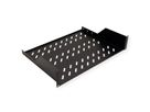 ROLINE 19-inch shelf 2 U 350 T, 25kg load capacity black