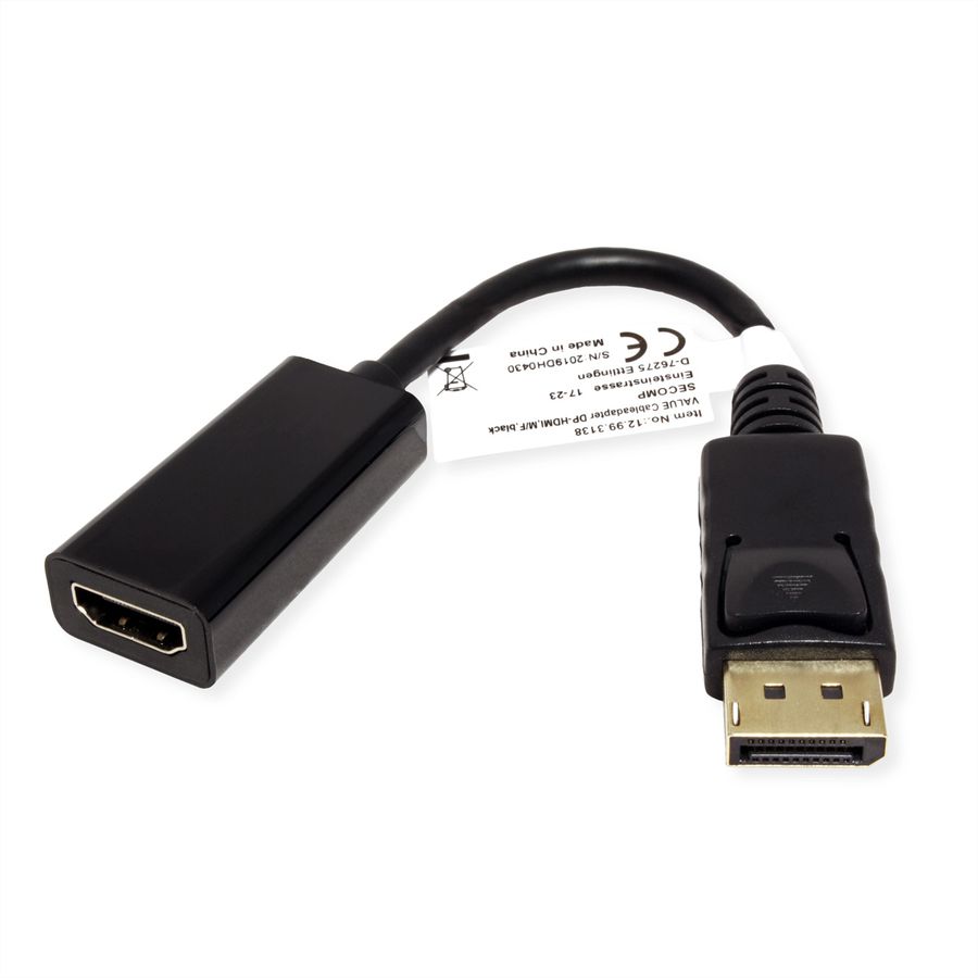 VALUE Cableadapter, DP M - HDMI F