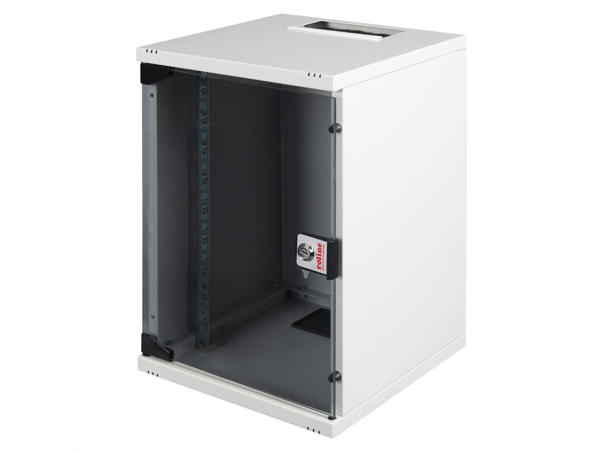 ROLINE 10-inch wall-mounted housing 9 U, 312x300 WxD grey