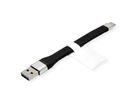 ROLINE USB 3.2 Gen 2 Silicone Cable, C-A, M/M, black, 11 cm