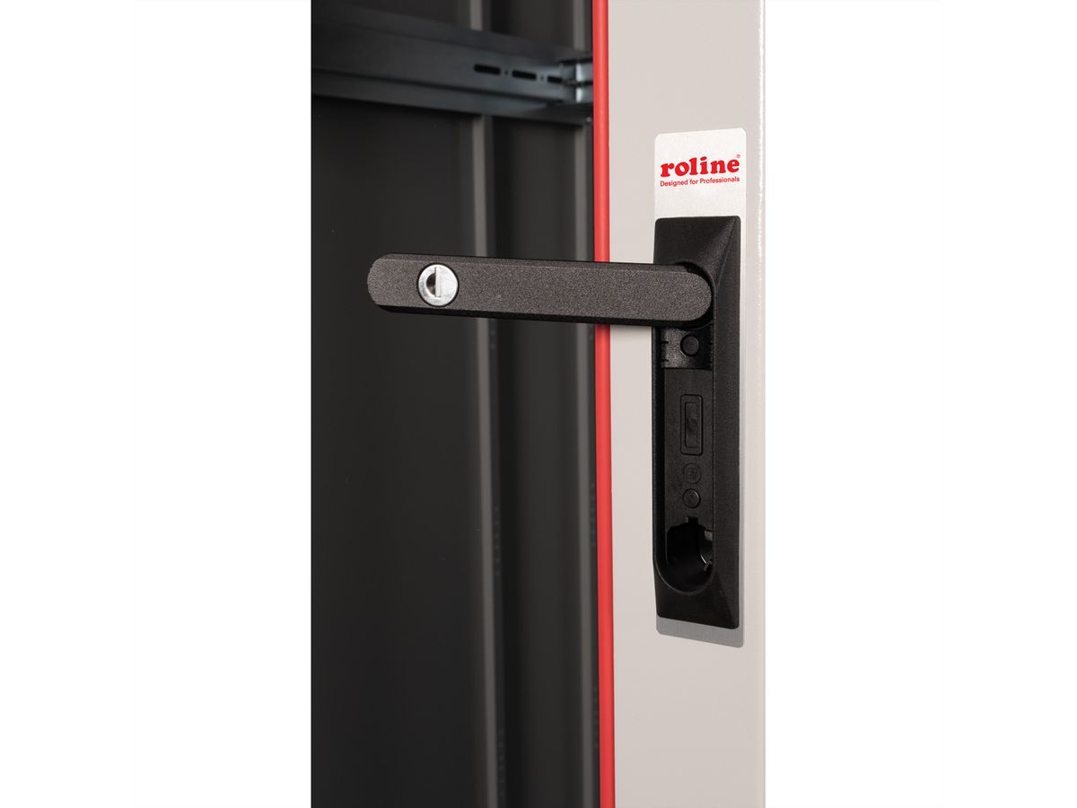 ROLINE 19-inch Network Cabinet Basic 42 U, 800x1000 WxD glass door grey
