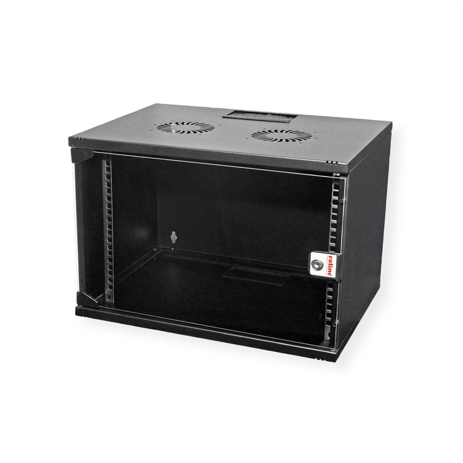 ROLINE 19-inch wall-mounted housing Basic 7 U, 540x400 WxD kit black