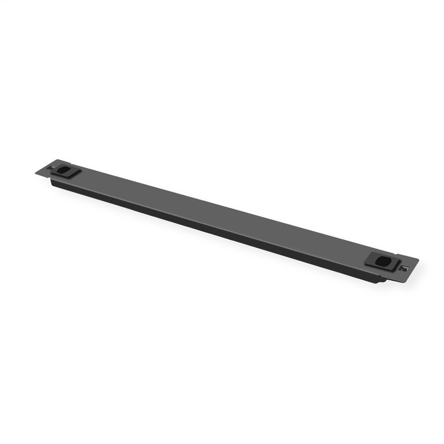 ROLINE 19" Blank Panel, Snap-in, 1U, Metal, black