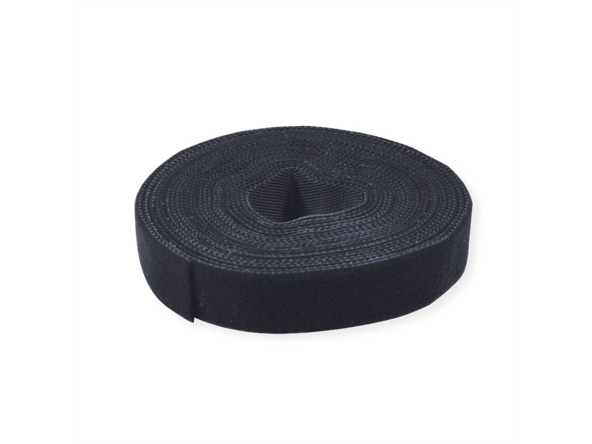VALUE Strap Cable Tie Roll, Width 10mm, black, 25 m - SECOMP