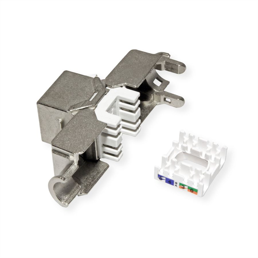 VALUE Keystone Jack, Cat.6A (Class EA), RJ-45, STP, tool-free, SLIM