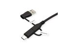 ROLINE USB 2.0 Cable, C-C, with A+C Data Lane Blockers, 1 m