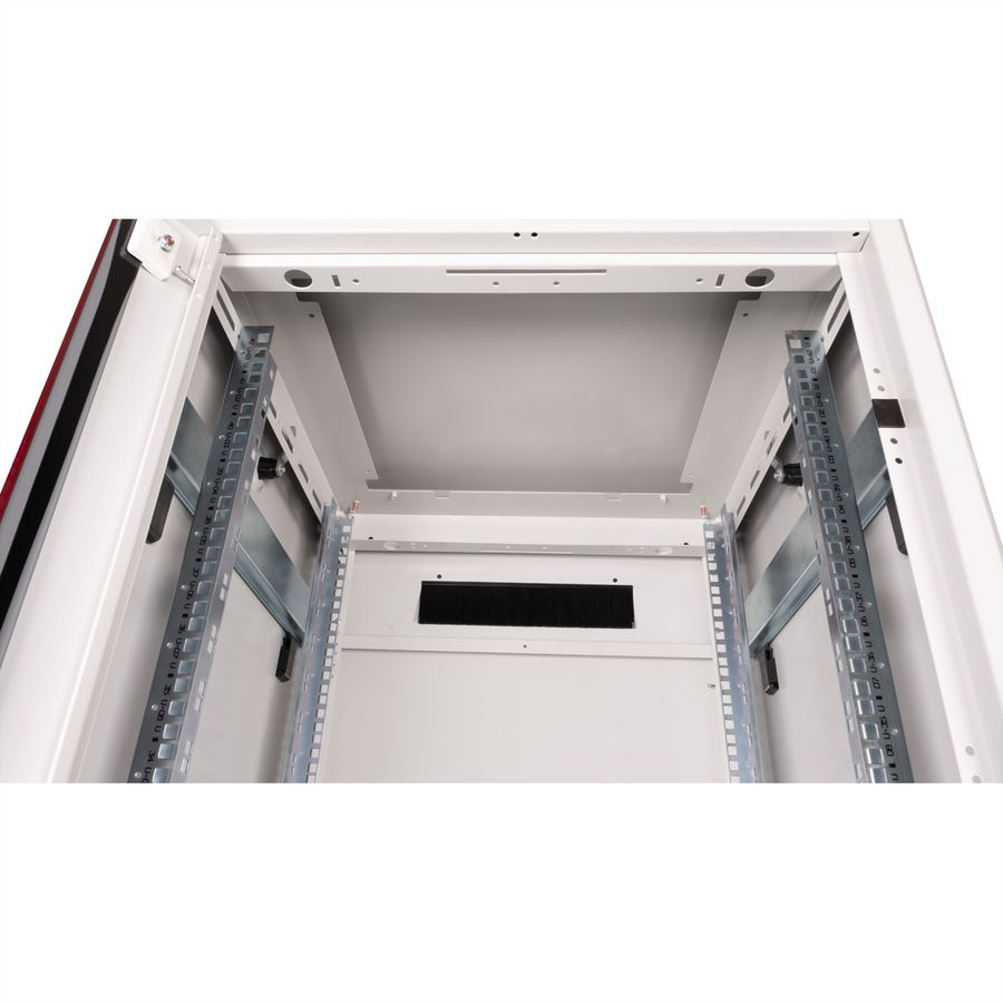 ROLINE 19-inch Network Cabinet Pro 42 U, 600x600 WxD glass door grey