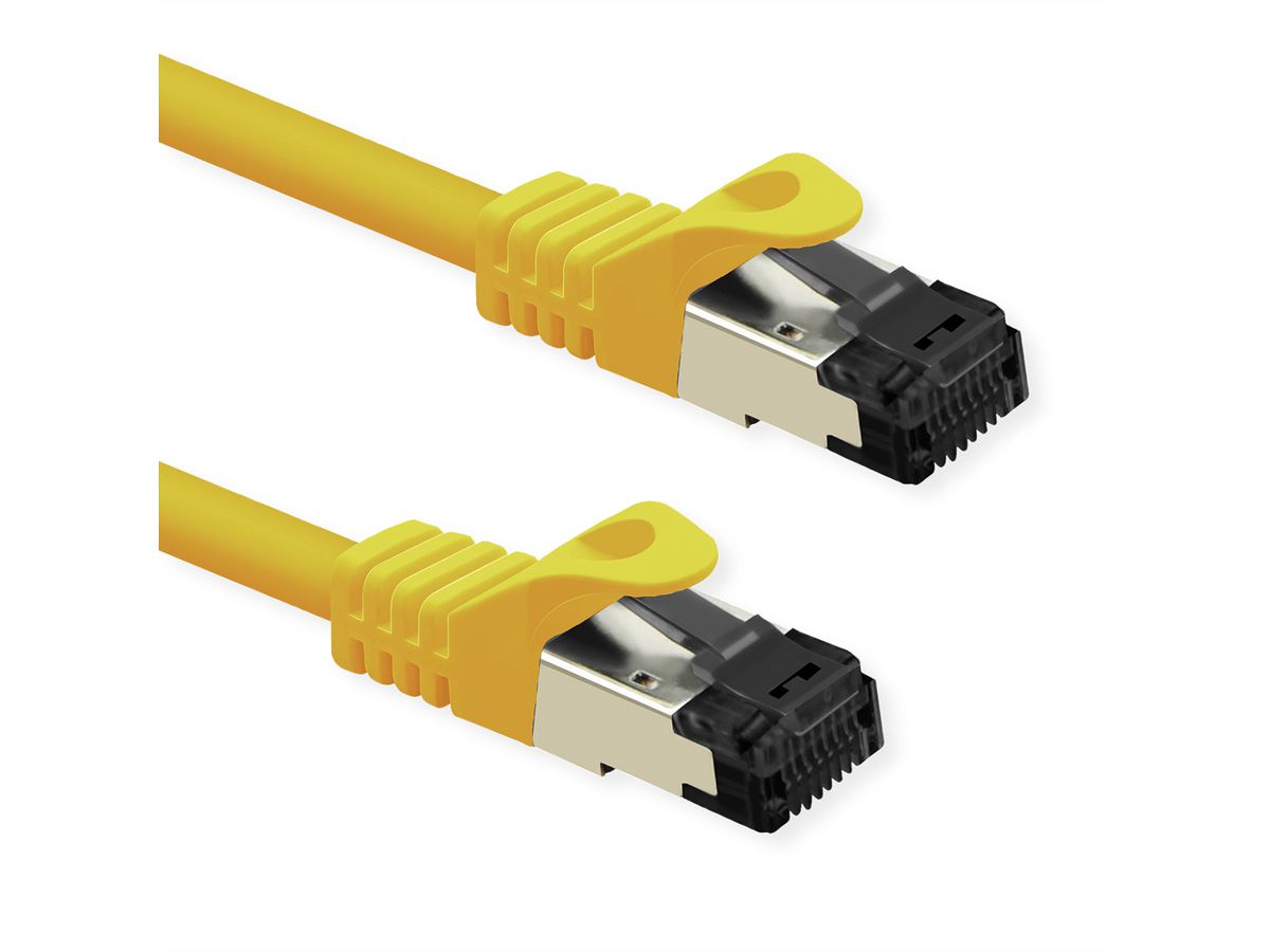 VALUE S/FTP Patch Cord Cat.8 (Class I), stranded, LSOH, yellow, 2 m