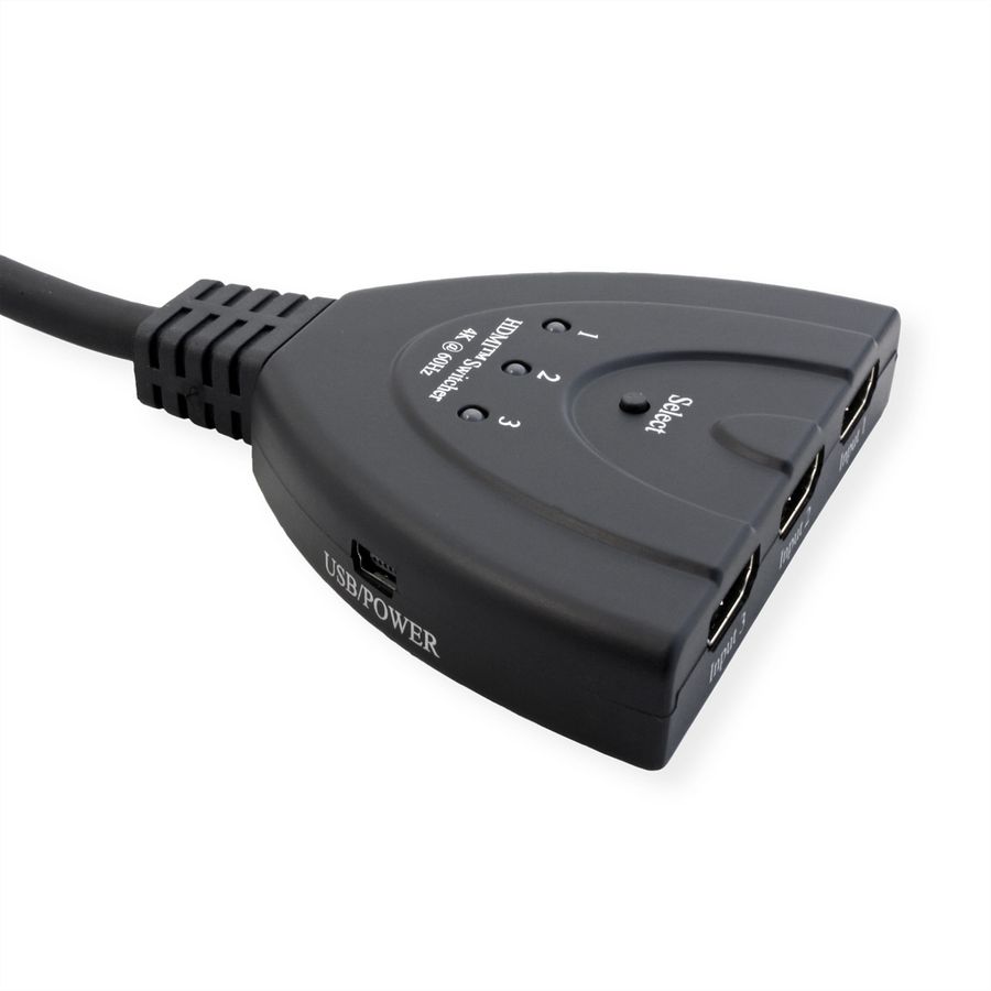 VALUE HDMI Switch, 3x1, 4K60Hz