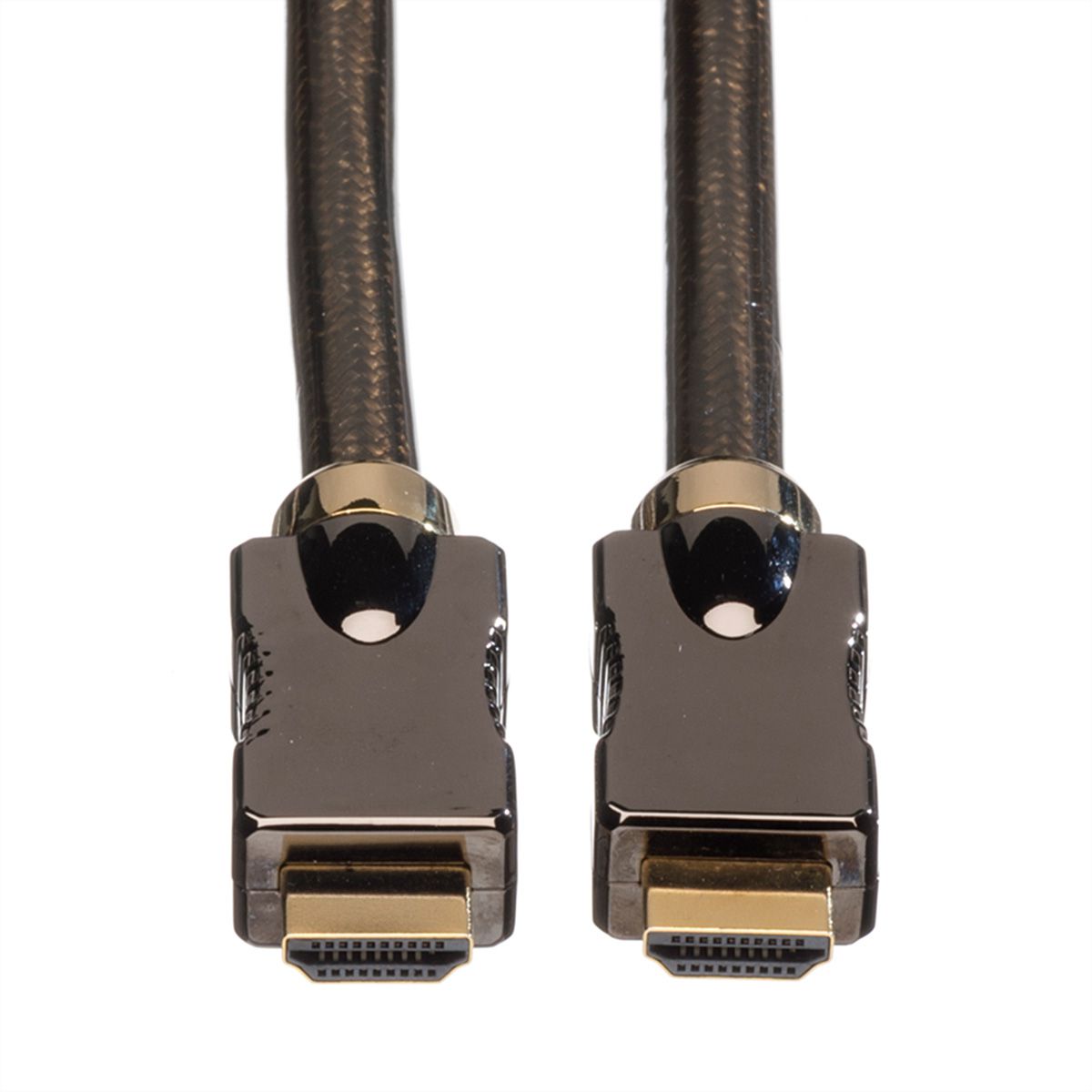 ROLINE HDMI Ultra HD Cable + Ethernet, M/M, black, 1 m