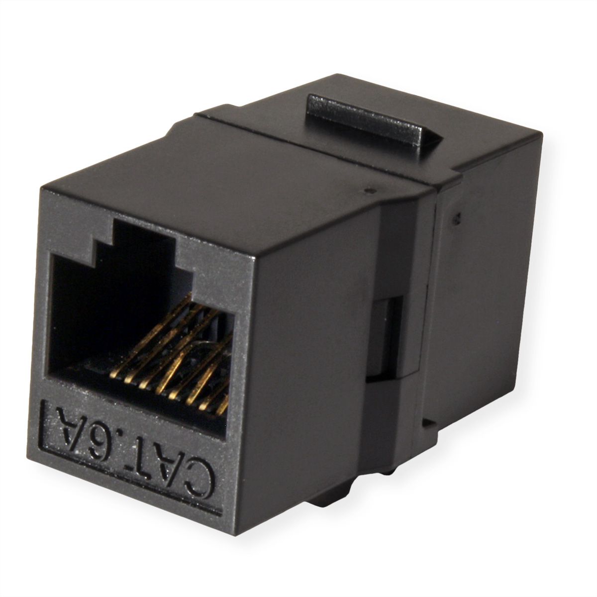ROLINE RJ-45 Keystone Modular Coupler, Cat.6 (Class E), UTP, black
