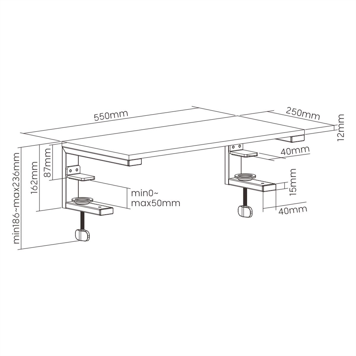 ROLINE Large Size Versatile Desktop Riser