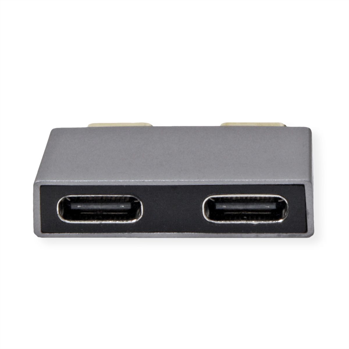 ROLINE Adapter, USB 3.2 Gen 2, 2x USB Type C - 2x USB A, M/F, silver