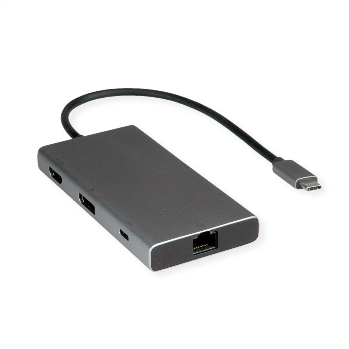 VALUE Dockingstation HDMI DP 4K60 1x C USB3.2Gen1 2x A USB3.2 Gen1 1x Type C PD 1x RJ45 SECOMP International AG