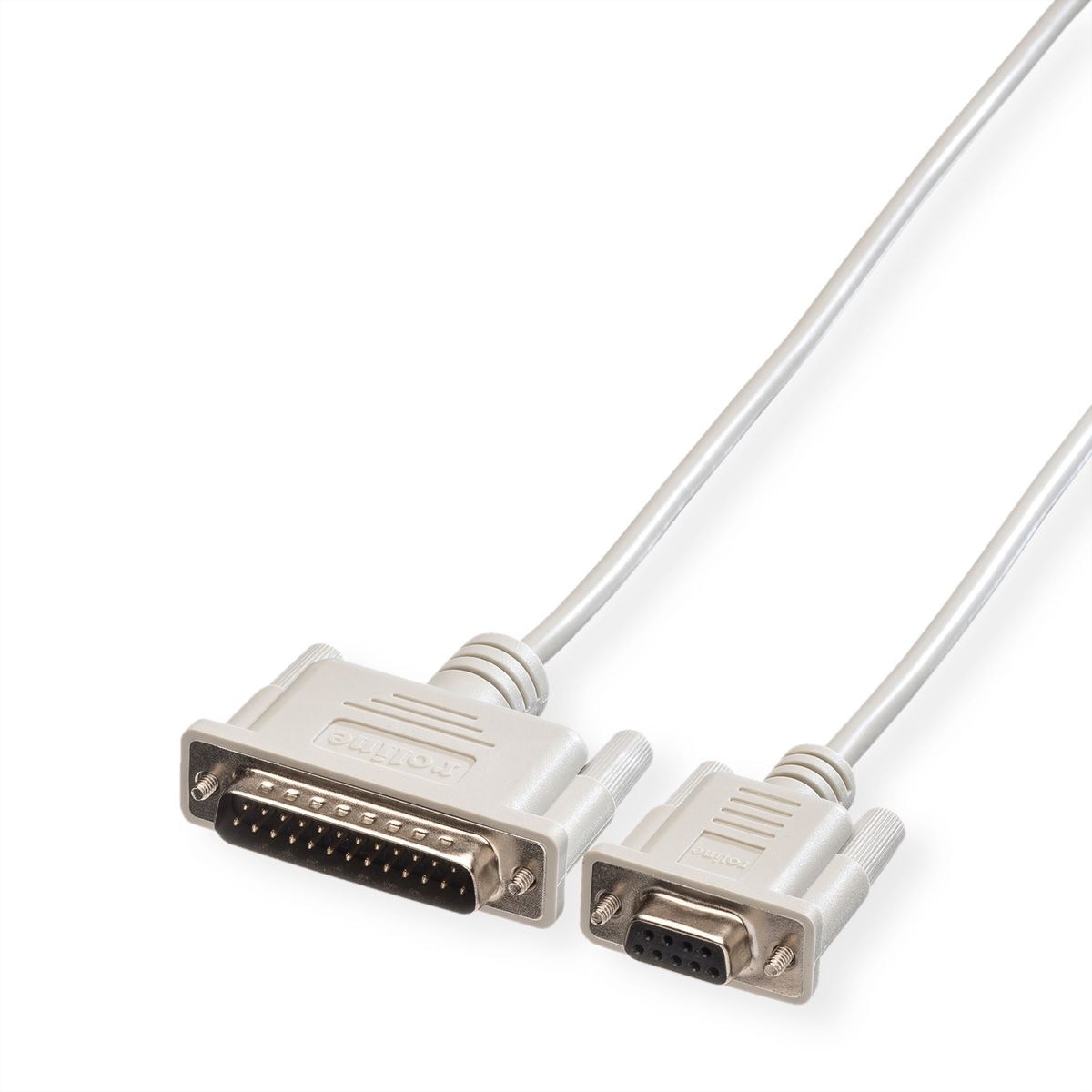 ROLINE Serial Printer Cable, DB9 F - DB25 M, 1.8 m - SECOMP
