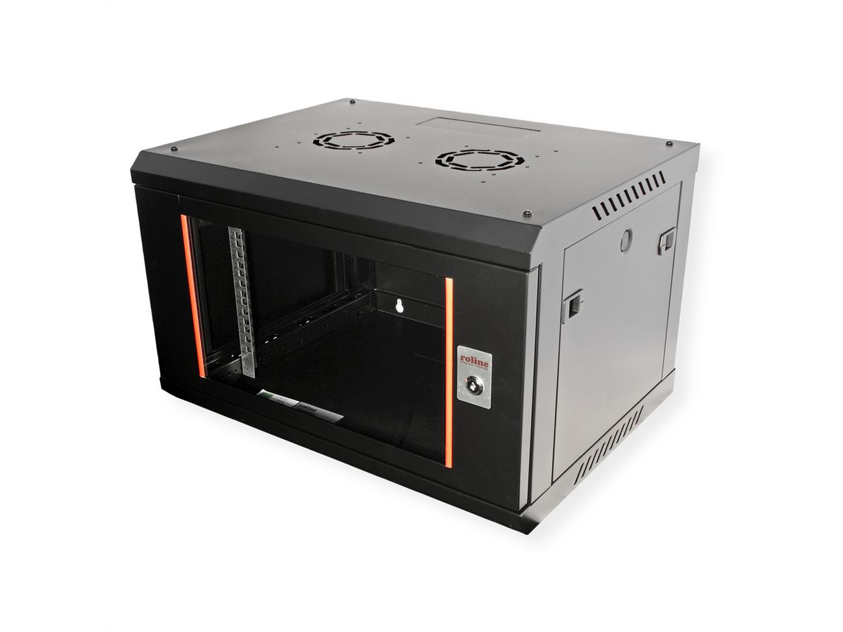 ROLINE 19" Wall Cabinet Basic Plus 6U, 600x450 BxT black