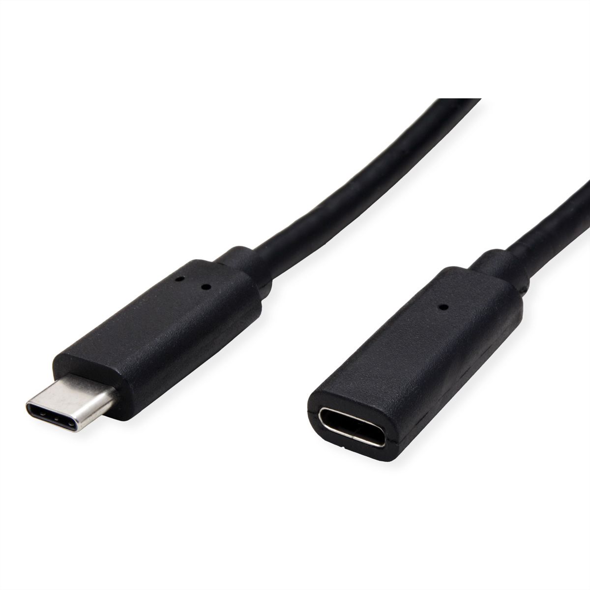 VALUE Type C Video Extension Cable, USB-C (DP Alt Mode), C-C, M/F, black, 1.5 m
