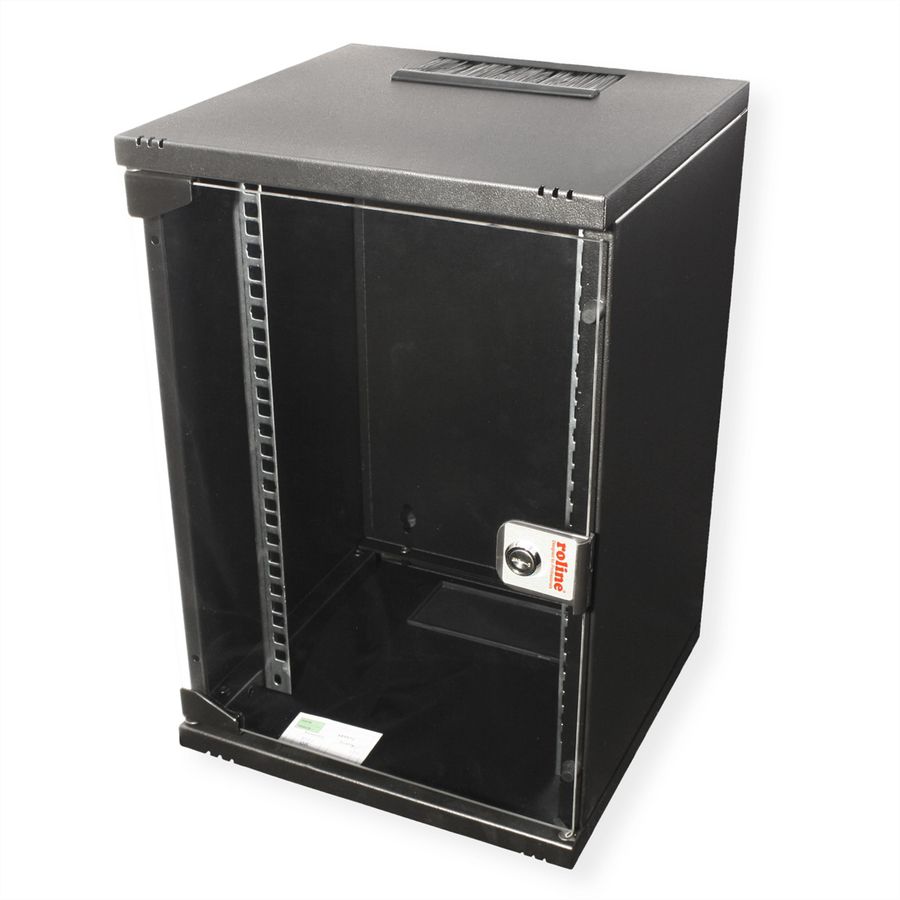 ROLINE 10-inch wall-mounted housing 9 U, 312x300 WxD black