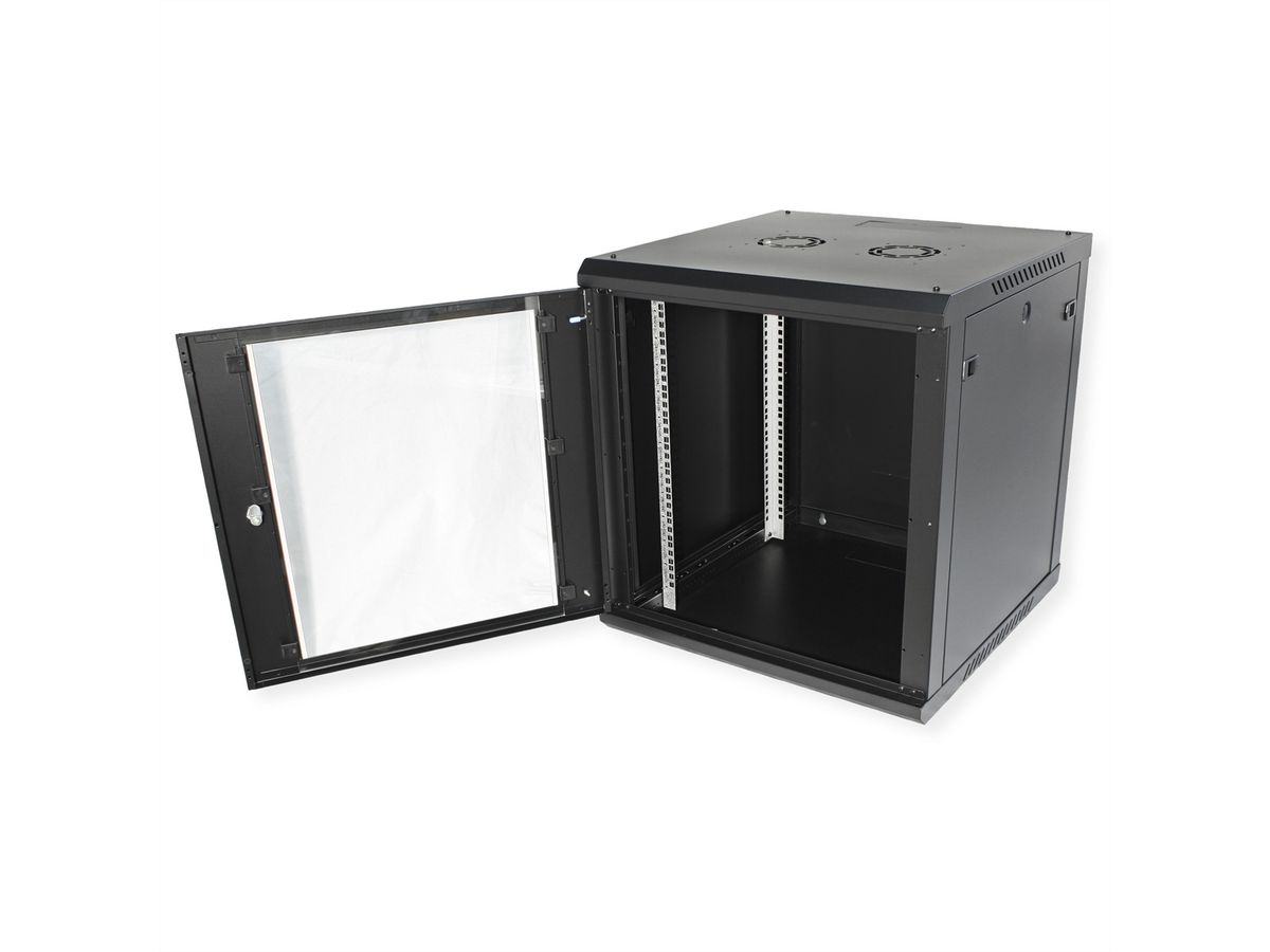 ROLINE 19" Wall Cabinet Basic Plus 12U, 600x600 BxT black