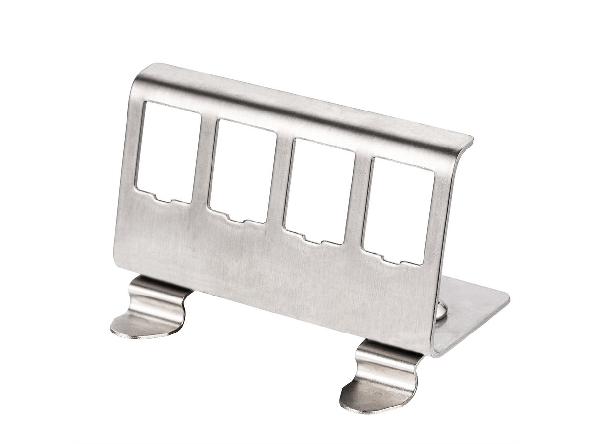 ROLINE DIN Rail Adapter, empty, for 4x Keystones