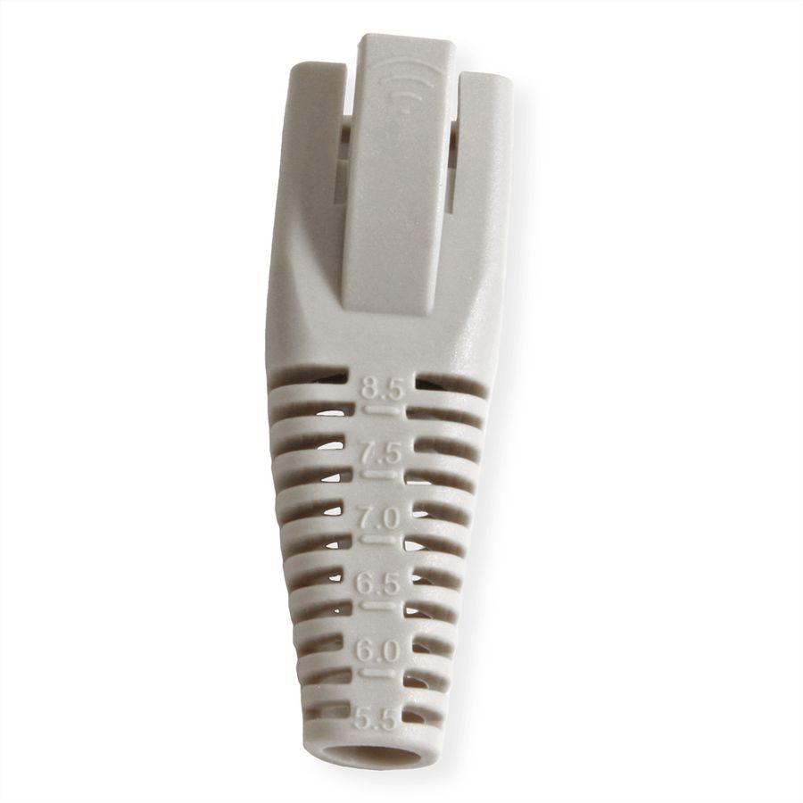ROLINE Kink Protection Hood for RJ45, cuttable, 10 pcs., grey