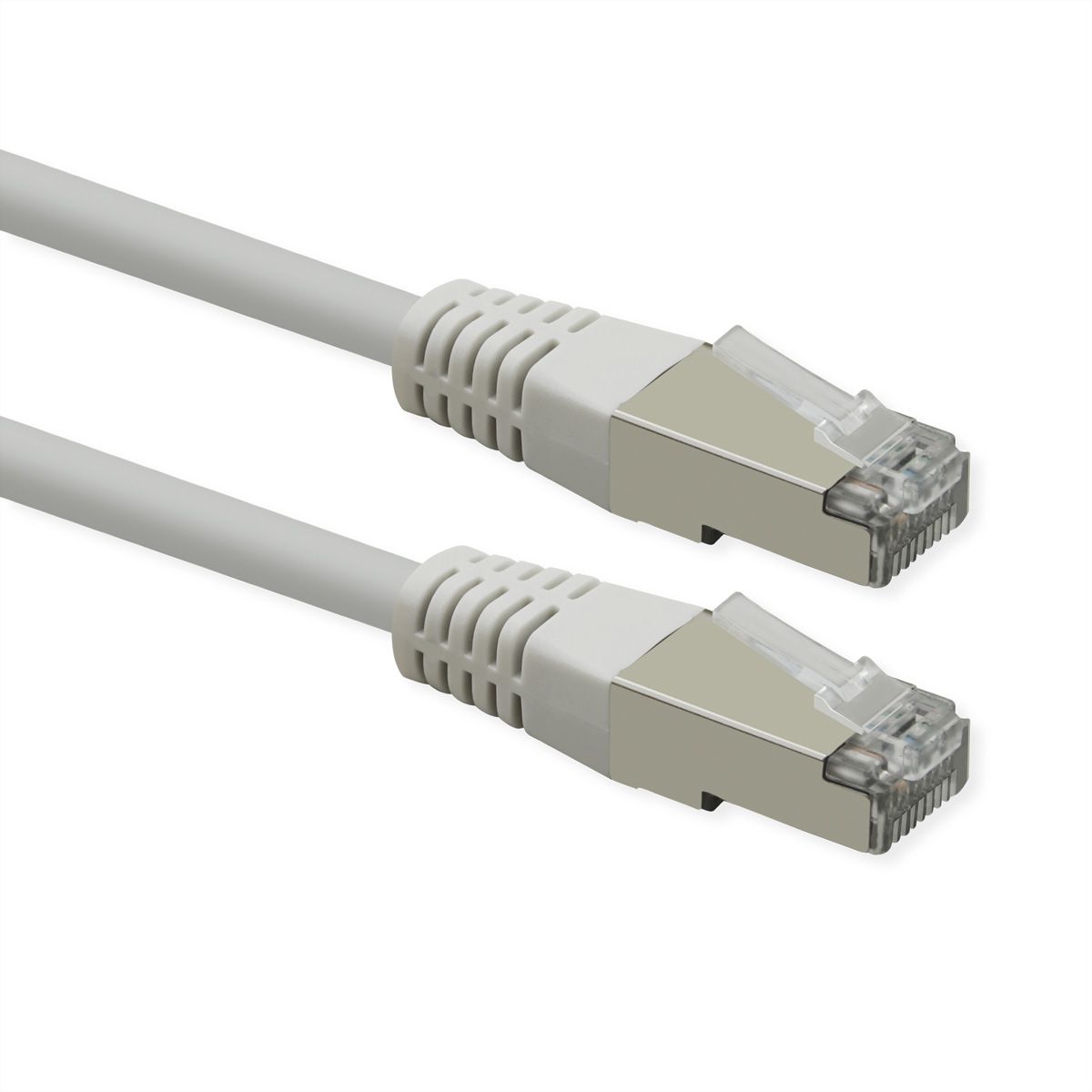 ROLINE S/FTP (PiMF) Patch Cord, Cat.6 (Class E), PoE, white, 1 m