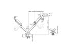 ROLINE Dual LCD Monitor Stand Pneumatic, Desk Clamp, Pivot, max. 15 kg, 5 Joints