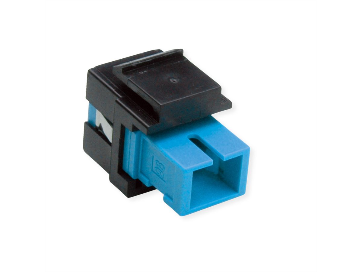 ROLINE Fiber Optic Keystone Jack, SC Simplex, Singlemode, OS2